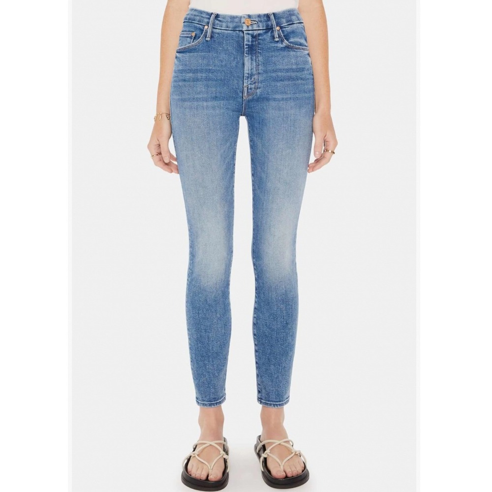 Mother High Waisted Looker Ankle in On The Road Size 29 Stretchy Skinny
